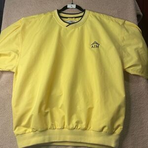 Cutter‎ & Buck Men's Pullover L Yellow AIM Pockets #16